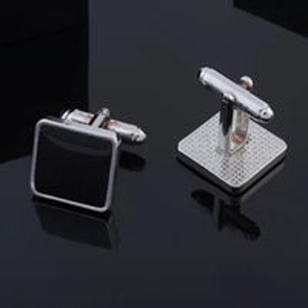 Black Enamel Cufflinks